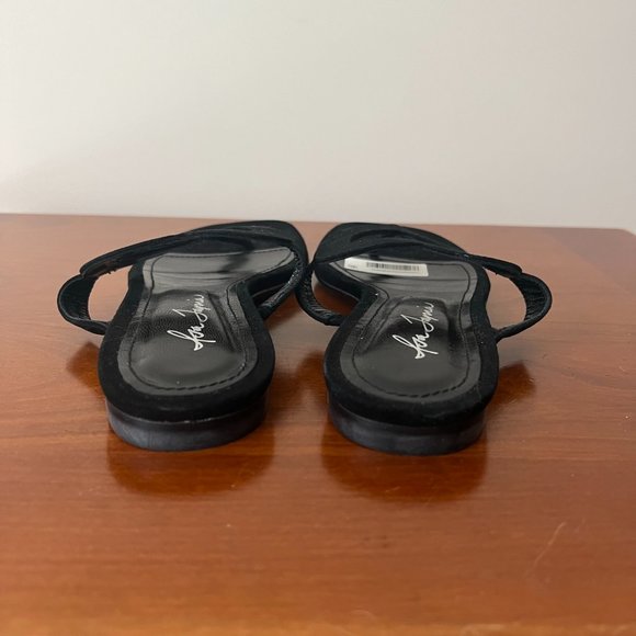 Isa Tapia Black Suede Heart Sandals  Size EU 36 1/2 - Picture 5 of 8